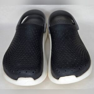 CROCS Black and White Men's Shoes